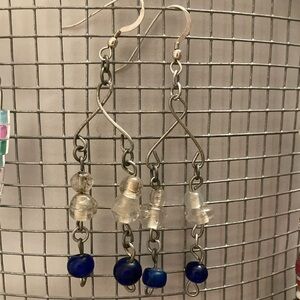Cool handmade beaded dangle earrings